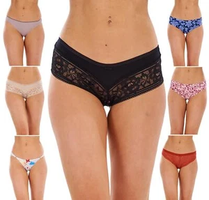 Ladies 2 Pack Brazilian Knickers Underwear - Picture 1 of 66