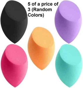 5 MakeUp Schwamm Beauty Foundation Mixer Applikator Puff konisch Träne Keil - Bild 1 von 8