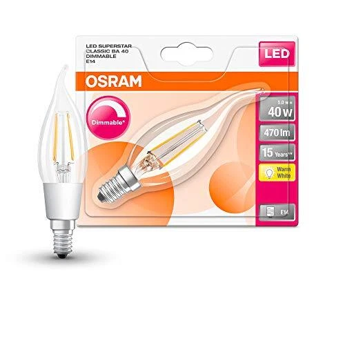 Osram SST CLAS Ba Lampada LED E14, 5 W, Luce Calda (f7f) - Immagine 1 di 1