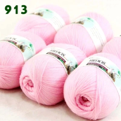 Sale 6 Skeinsx50g LACE Soft Acrylic Wool Cashmere hand knitting Crochet Yarn 913 - Image 1 of 4