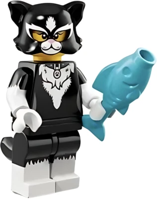 LEGO Series 18 Disfraz de gato Chica Minifigura (71021) Nuevo Retirado Coleccionable CMF Foto 1 de 3