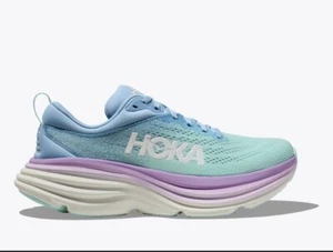 Hoka One One Bondi 8 Damenschuhe Größe 9,5 Laufen luftig blau sonnenbeschichtet Ozean Turnschuhe - Bild 1 von 9
