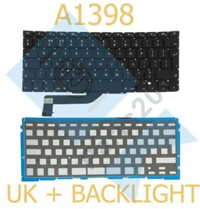 For Apple MacBook Pro 15 Retina A1398 UK Layout Laptop Keyboard With Backlight - Picture 1 of 2