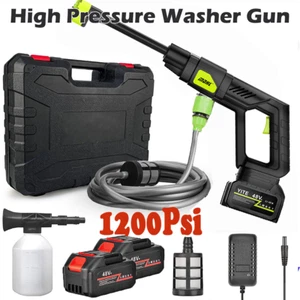 Cordless Portable Power Car Washer - 1200 PSI Battery Powered Pressure Washer - Picture 1 of 12