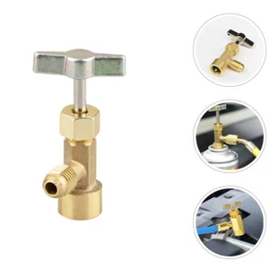 Refrigeration Bottle Opener Brass Air Conditioner Adapter Car Valve - Bild 1 von 12