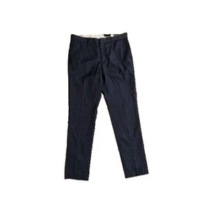 H & M Skinny Fit Coupe Moulante Flat Front Navy Blue Dress Pants Size 34R (30) - Picture 1 of 3