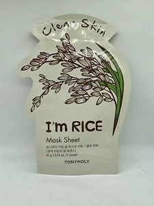 1 Tonymoly Clear Skin I’m Rice Mask Sheet Facial Mask 0.7 oz / 20g Free Shipping - Picture 1 of 2