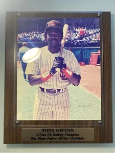 Tony Gwynn Signed Plaque with Certificate of Authenticity - Picture 1 of 6