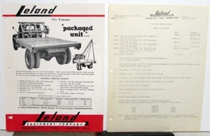 1959 Leland Packaged Unit Truck Body Bed & Accessories Sales Sheet & Price List - Picture 1 of 3