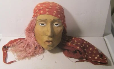 Mid Century Hand Crafted Cardboard ROMA MASK Excellent Overall Condition!!! - Image 1 of 4