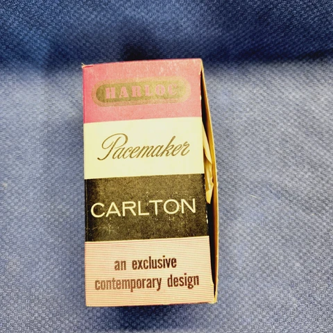 Vintage Harloc Pacemaker Bedroom Door Lock Set. Polished Brass. C-200DS. (NOS) Cover