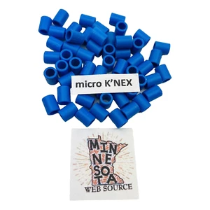 50 Distanziali MICRO Knex blu 4 larghezze - K'nex piccoli piccoli mini ricambi - Foto 1 di 2