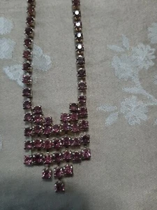 Pink Ice Vintage Necklace - Picture 1 of 3