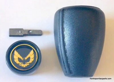 Pontiac Firebird 1970-81 transmisión automática NOS GM perilla de cambio automático y botón con clip dorado Foto 1 de 4