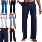 Męskie spodnie do jogi jednokolorowe piżamy spodnie męskie lekkie elastyczne talia dom
