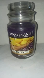 Yankee Candle 22 Oz Large Lemon Lavender One Wick Glass Jar Candle - Picture 1 of 4