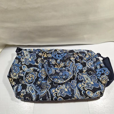 Bolso de Lona Vera Bradley Petal Splash Azul Edredón Grande Fin de Semana Viaje Foto 1 de 4