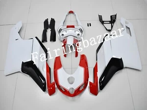 Fit for 2005 2006 Ducati 749 White Red Silver ABS Injection Mold Fairing Kit - Picture 1 of 7