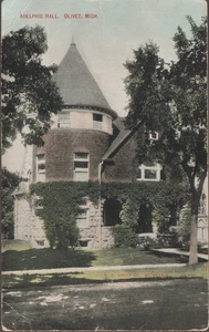 Adelphic Hall Olivet Michigan MI. DB Postcard - Picture 1 of 2