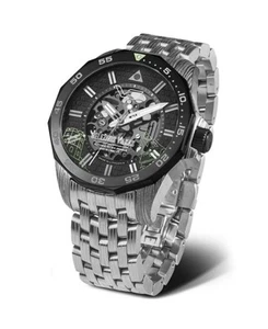 VOSTOK EUROPE Men Analog Automatic Casual Watch Classic Dress Black Dial Waterpr - Picture 1 of 10