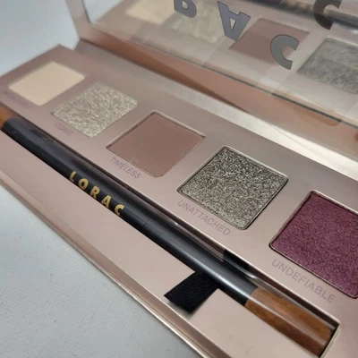 NEW No Box Lorac Unzipped ELEGANCE Eyeshadow Palette 5 Shades + Brush Mirror - Image 1 of 4