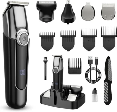 Wahl USA Stainless Steel Lithium Ion 2.0+ Beard Trimmer for Men, Electric Shaver - Image 1 of 4