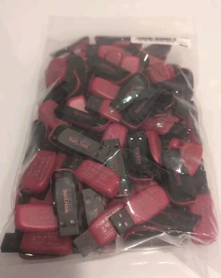 Lote de 100 unidades flash/unidad de pulgar SanDisk Cruzer Blade 64 GB USB 2.0 SDCZ50-064G Foto 1 de 3