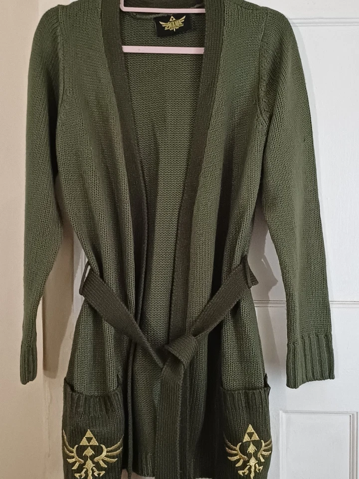 Cárdigan Nintendo Zelda Skyward Sword manga larga bolsillos talla mediana Reino Unido 12/14 Foto 1 de 4