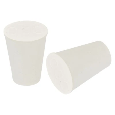 UXCELL Konisch Geformte Solide Gummistopfen 8mm Bis 12.5mm 6 Stk Labor Gummistopfen