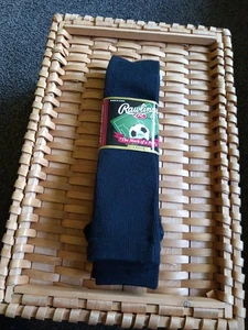 Hombres Jóvenes 9-12 Rawlings Tubo Grande Fútbol Negro Calcetines NUEVO Deportes Dos Pares  - Imagen 1 de 2