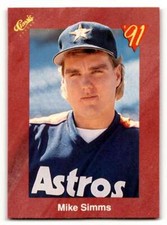 1991 Classic II #T90 Mike Simms    Houston Astros Baseball Cards  ID:52688