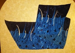 Schal blau schwarz mehrfarbig 50 x 12 - Bild 1 von 1