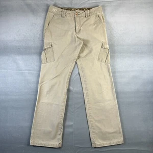 VTG Y2K DC Shoe Cargo Pants Mens 29x30* Tan Ripstop Skater Baggy Straight RARE - Picture 1 of 9
