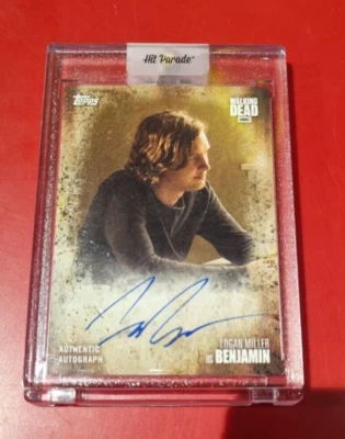 The Walking Dead Authentic Autograph Card signed by Logan Miller as Benjamin ALM - Image 1 of 2