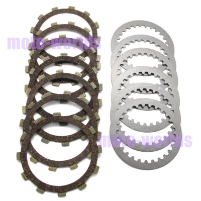 Kit de placas de acero de fricción de embrague para Yamaha XS400G 1980/XS400H 1981/XS400SJ 1982 Foto 1 de 4