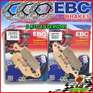 KIT PASTIGLIE FRENO ANTERIORI EBC HH SINTERIZZATE KAWASAKI ER-6N 650 2006 2007 - Foto 1 di 1