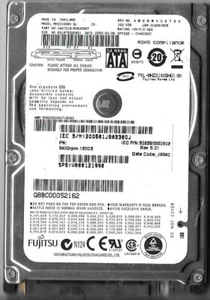 Fujitsu MHZ2160BH G1 160GB Sata Hard Drive P/N: CA07018-B364000T F/W: 0040020C - Picture 1 of 2
