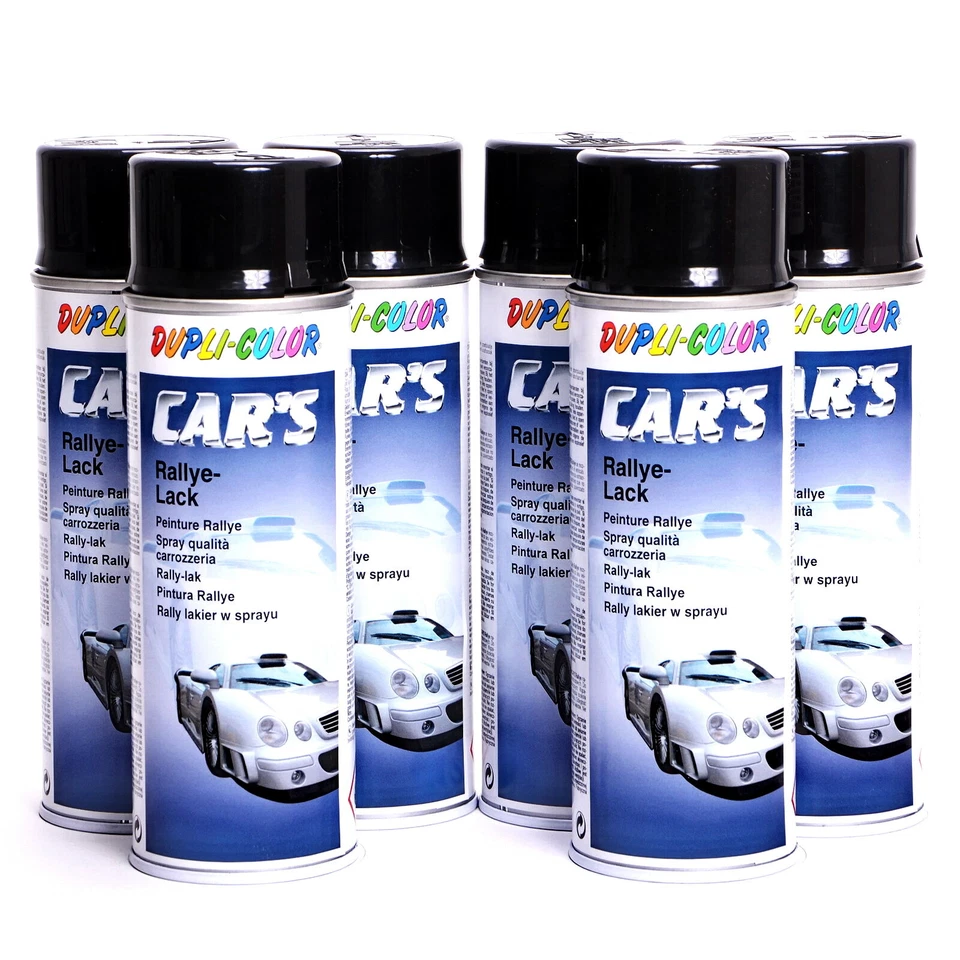 Schwarz glänzend Spray 6x400ml DUPLI-COLOR Cars Lackspray Sprühlack 385865 - Bild 1 von 1