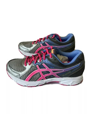 Детский гель ASICS Contend 2 GS Lightning/Hot розовый/синий - размер 6,5 - Изображение 1 из 4