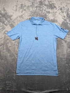Camisa polo de golf JOHNNIE-O para hombre mediana Huron Pipeline azul peso pluma - Imagen 1 de 8
