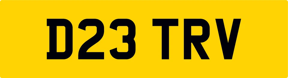 TREVOR 2 DIGIT OLD REG NUMBER PLATE D23 TRV ALL FEES PAID TRE TREV TREVAR TREVUR - Image 1 of 1