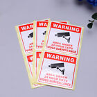 20 Pcs Warning Sign Sticker Video Stickers CCTV Security