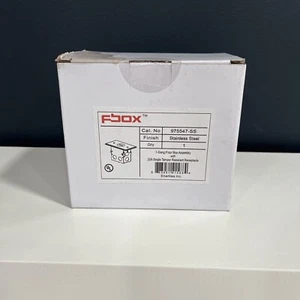 ENERLITES 975547-SS 1-Gang 20A Conjunto de caja de un solo piso FBOX resistente a manipulaciones - Imagen 1 de 4