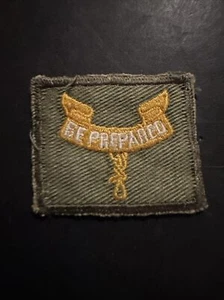 Vintage Second Class Boy Scouts America BSA Be Prepared Badge Patch Green Rare - Picture 1 of 4