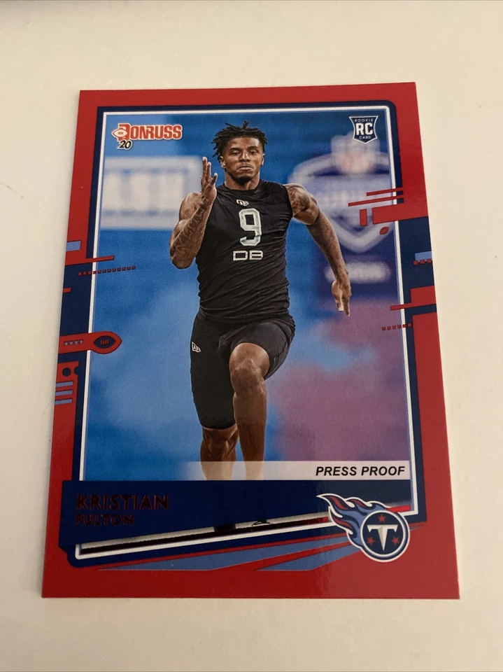 2020 Donruss Football Kristian Fulton RC Red Press Proof #259 - Image 1 of 1
