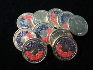 2021 Aboriginal Flag 50th Anniversary $2 Two Dollar Coin Colour aUNC in 2X2 Card - Picture 1 of 2