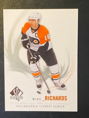 Mike Richards 2009-10 SP Authentic Hockey #18 Philadelphia Flyers - Image 1 of 2