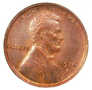 1914-D Lincoln Wheat Cent 1C - Certified NGC AU55 - Rare Key Date Penny - Picture 1 of 4