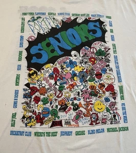 Vtg 90s Pop Culture POB JFK Seniors T-Shirt XL Seinfeld-90210-Breakfast Club-USA - Picture 1 of 22