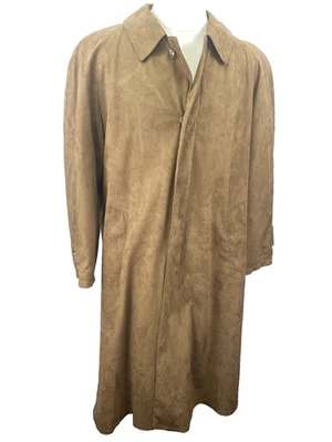 Maus & Hoffman Coat Mens 40R Brown Overcoat Removable Liner Wool Cashmere Italy - Image 1 of 4